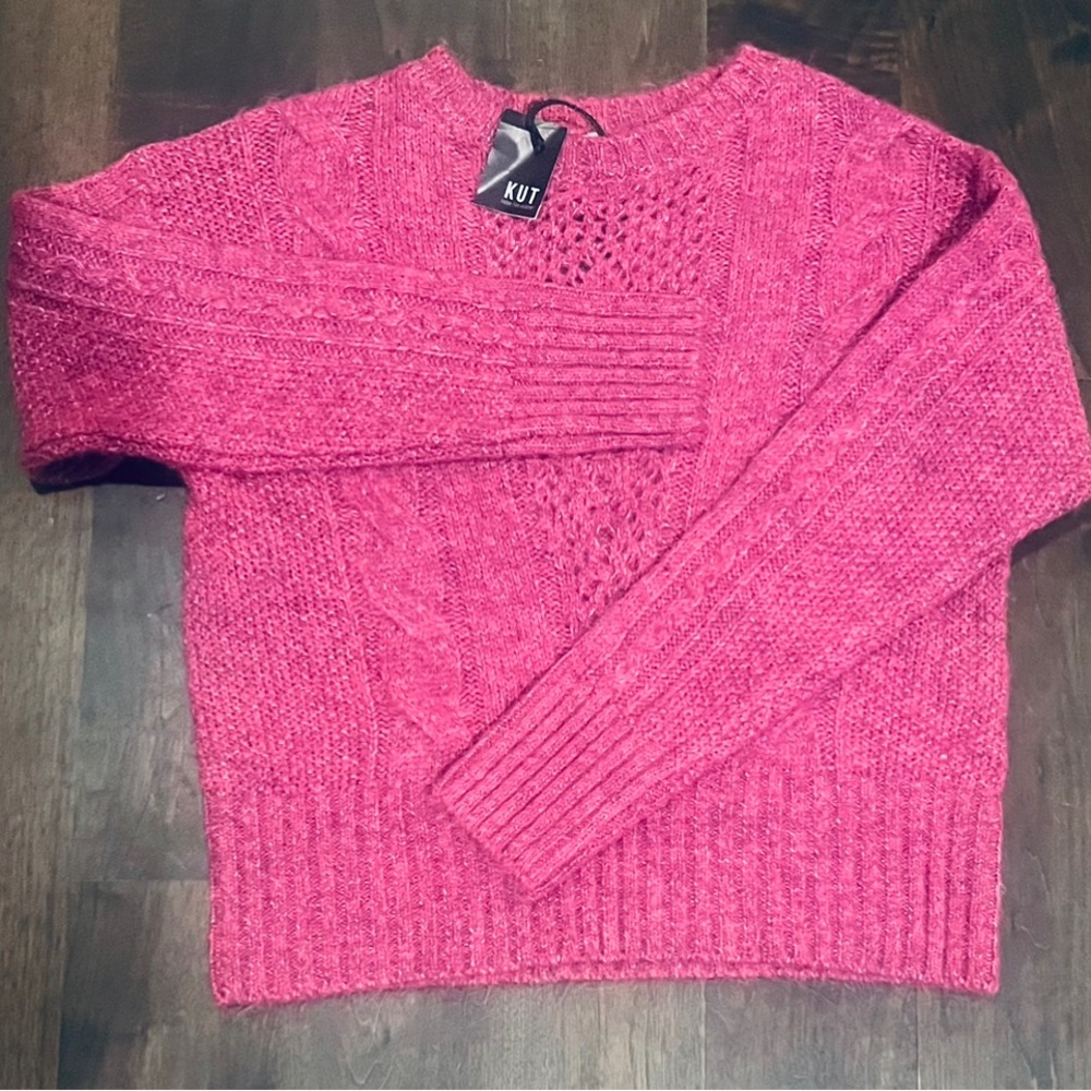 NWT - Kut from the Kloth - gorgeous pink sweater - Picture 3 of 3